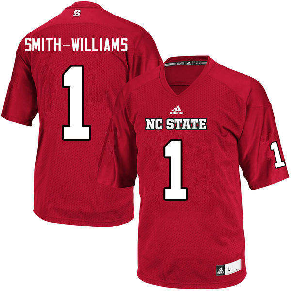 Men #1 James Smith-Williams NC State Wolfpack College Football Jerseys Sale-Red